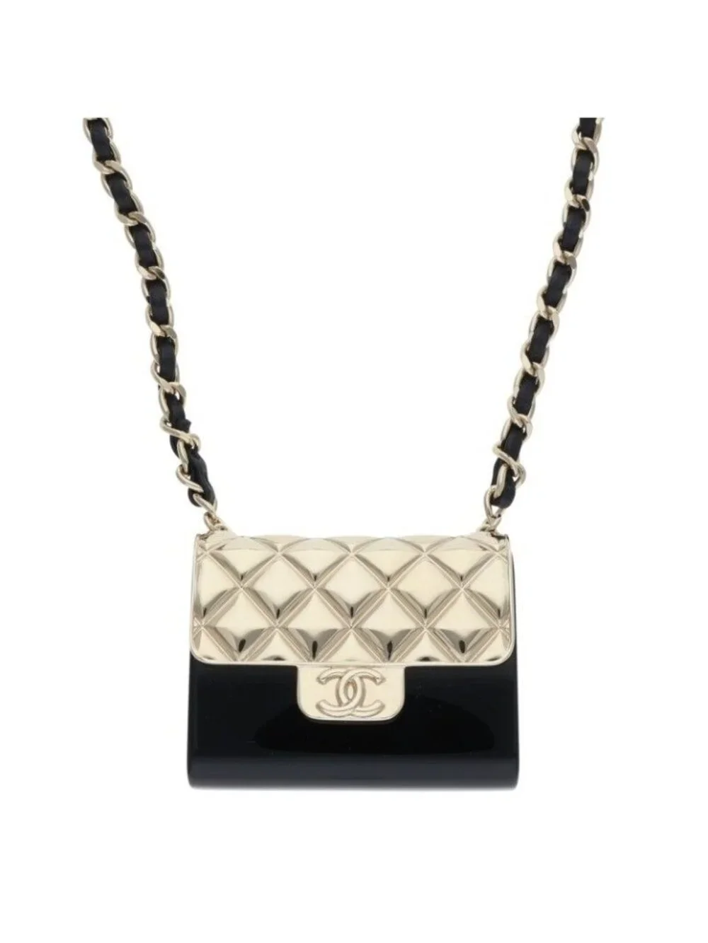 Chanel Quilted Motif Necklace